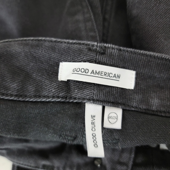 Good American Good Curve Jean Black Size 24 New With Tags - Picture 7 of 7